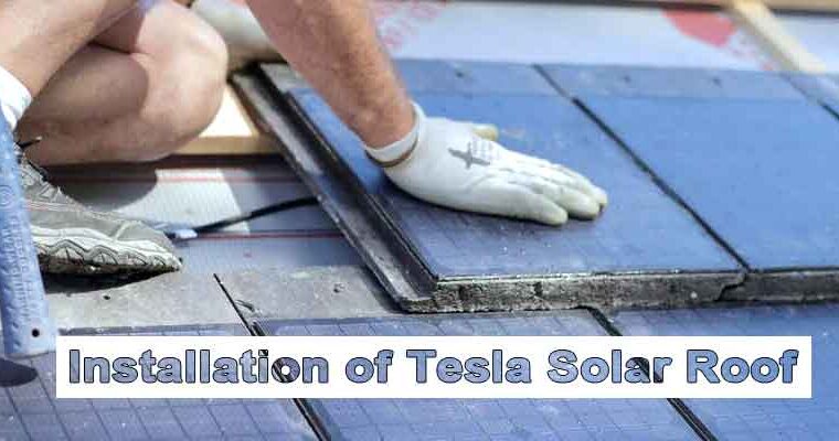 Installation of Tesla Solar Roof